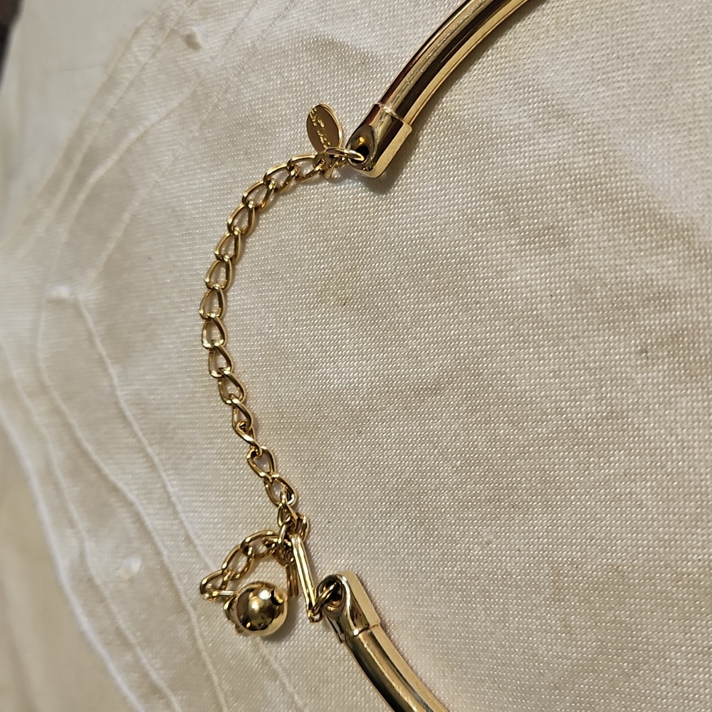 Vintage Park Lane Gold Tone Pendant Statement Bib Necklace - Picture 2 of 5